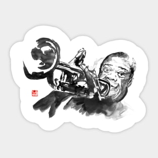 louis armstrong Sticker